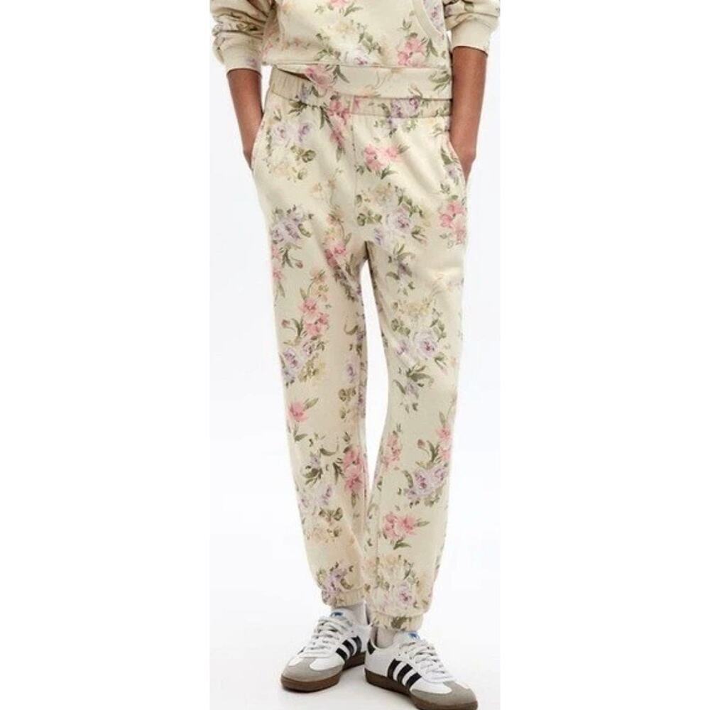 Gap × LoveShackFancy Floral Joggers Sweatpants Lounge Size Kids 8-9Y (M)